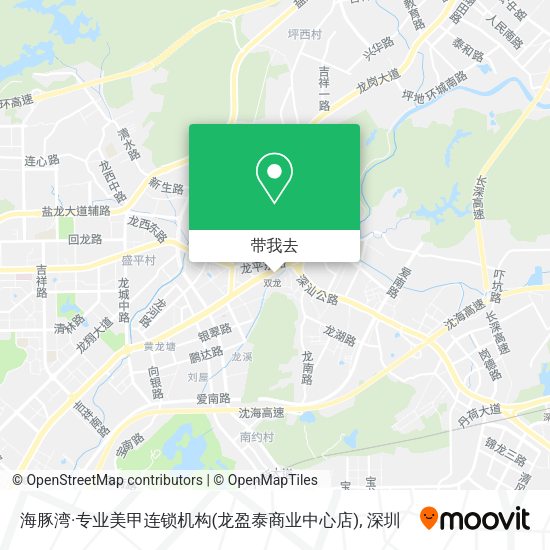 海豚湾·专业美甲连锁机构(龙盈泰商业中心店)地图
