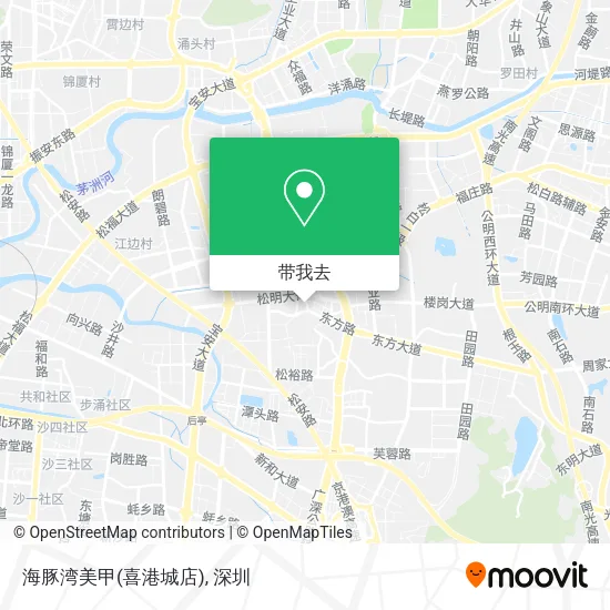 海豚湾美甲(喜港城店)地图