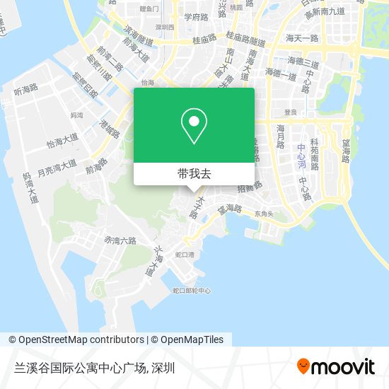 兰溪谷国际公寓中心广场地图