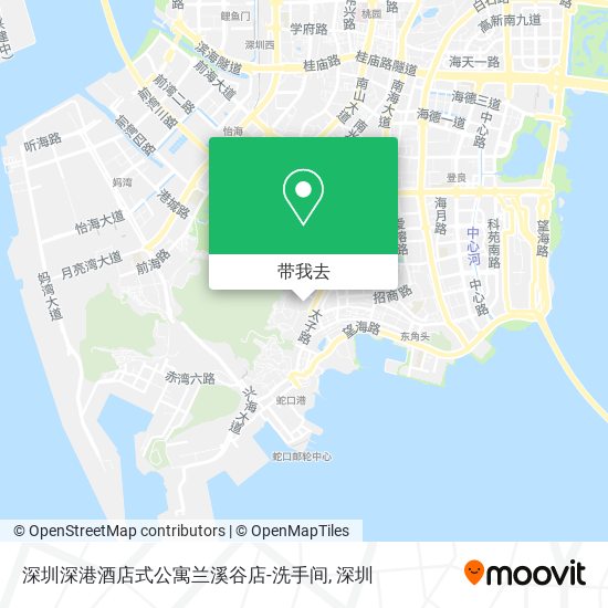 深圳深港酒店式公寓兰溪谷店-洗手间地图