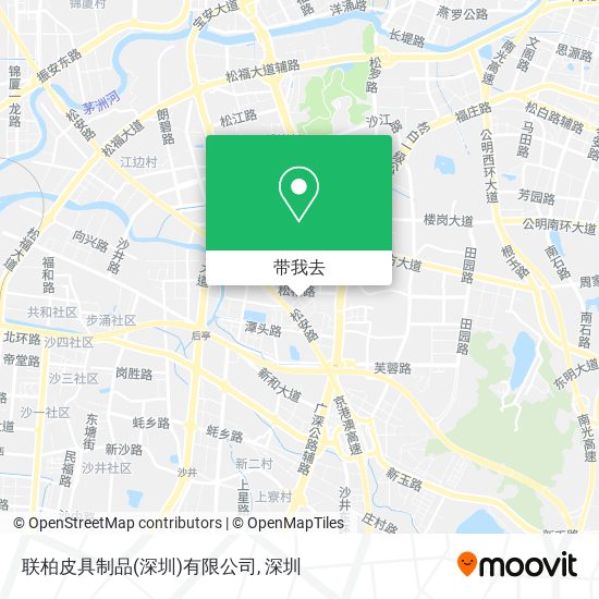 联柏皮具制品(深圳)有限公司地图