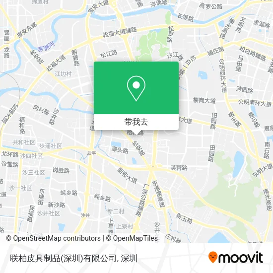联柏皮具制品(深圳)有限公司地图
