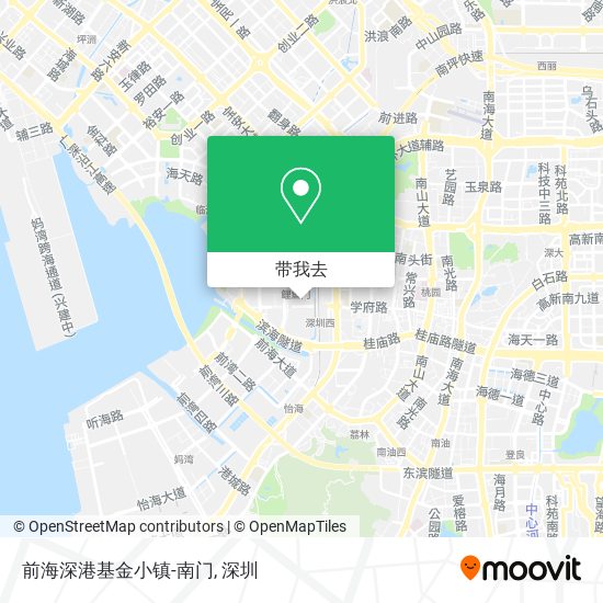 前海深港基金小镇-南门地图