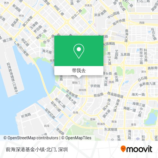 前海深港基金小镇-北门地图