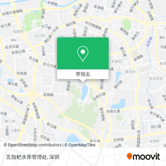 五指耙水库管理处地图