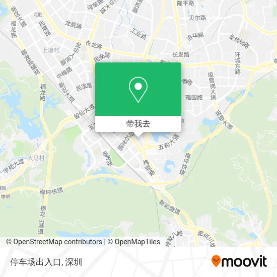 停车场出入口地图