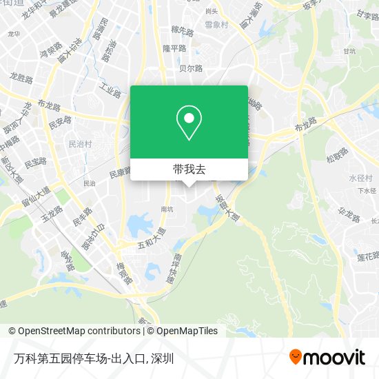 万科第五园停车场-出入口地图