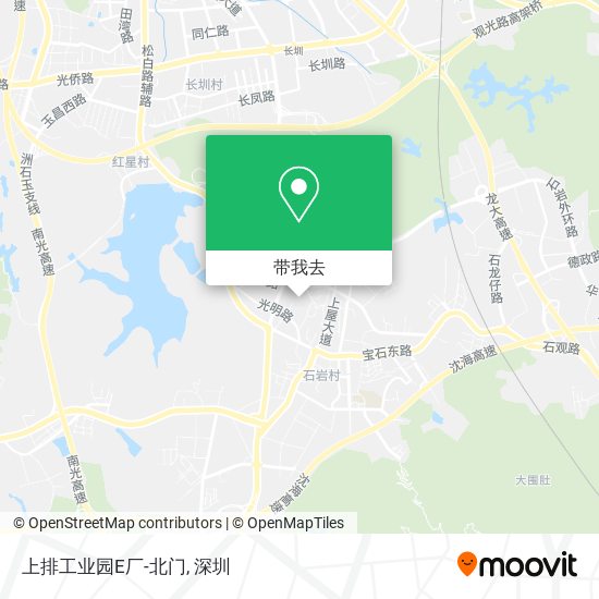 上排工业园E厂-北门地图