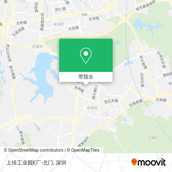 上排工业园E厂-北门地图