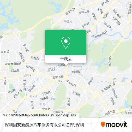 深圳国安新能源汽车服务有限公司总部地图