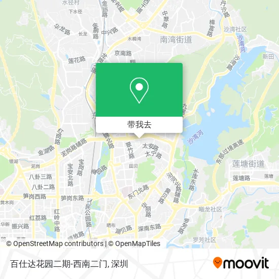 百仕达花园二期-西南二门地图