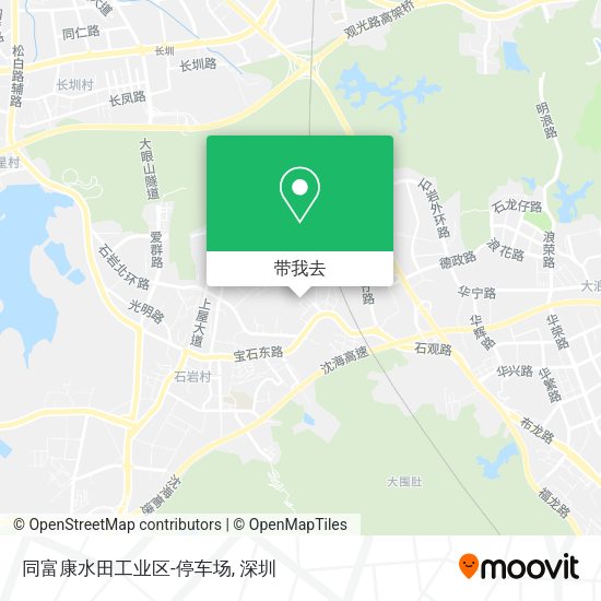 同富康水田工业区-停车场地图