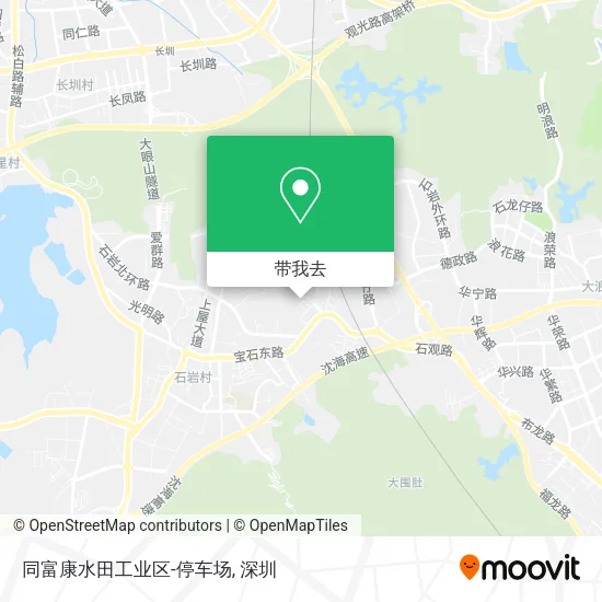 同富康水田工业区-停车场地图