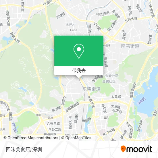 回味美食店地图