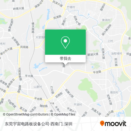 东莞宇宙电路板设备公司-西南门地图