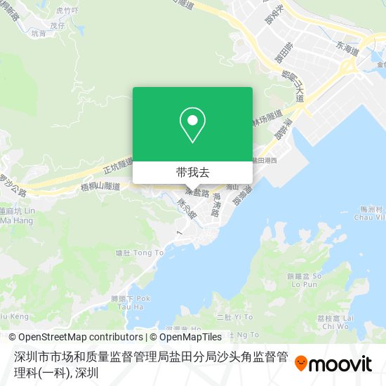 深圳市市场和质量监督管理局盐田分局沙头角监督管理科(一科)地图
