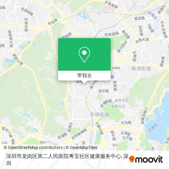 深圳市龙岗区第二人民医院粤宝社区健康服务中心地图