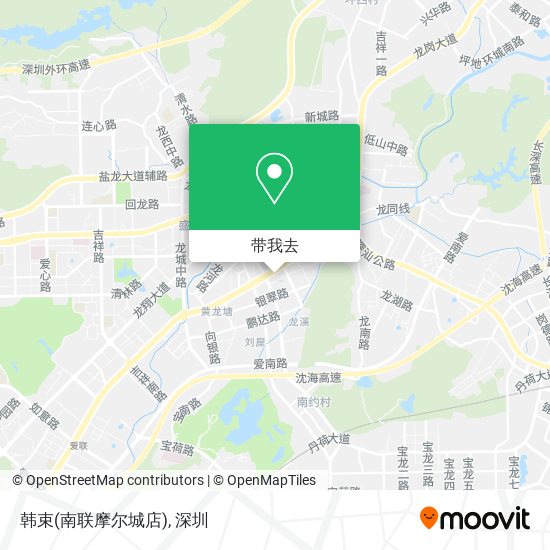 韩束(南联摩尔城店)地图