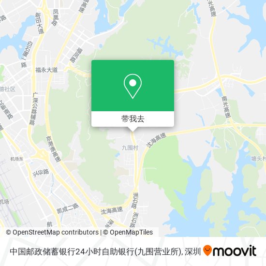 中国邮政储蓄银行24小时自助银行(九围营业所)地图