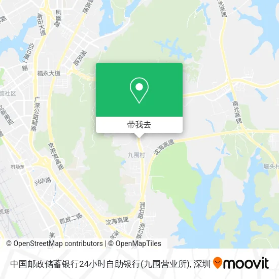 中国邮政储蓄银行24小时自助银行(九围营业所)地图