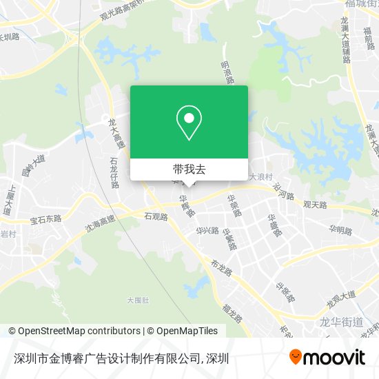 深圳市金博睿广告设计制作有限公司地图