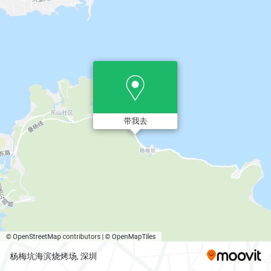 杨梅坑海滨烧烤场地图