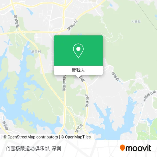 佰嘉极限运动俱乐部地图