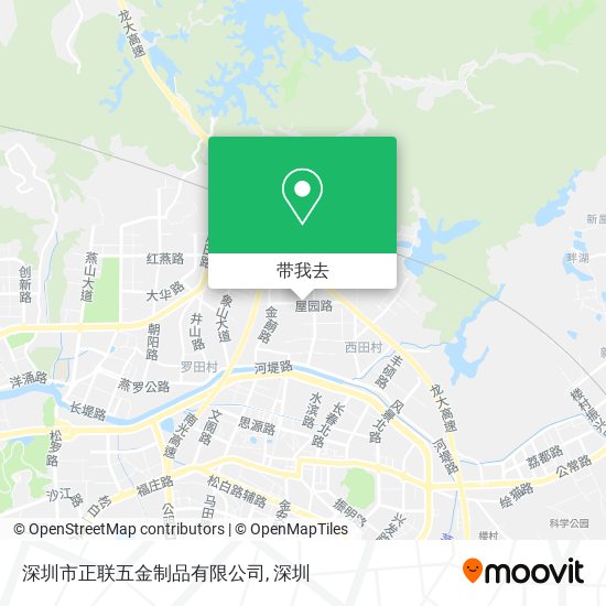 深圳市正联五金制品有限公司地图