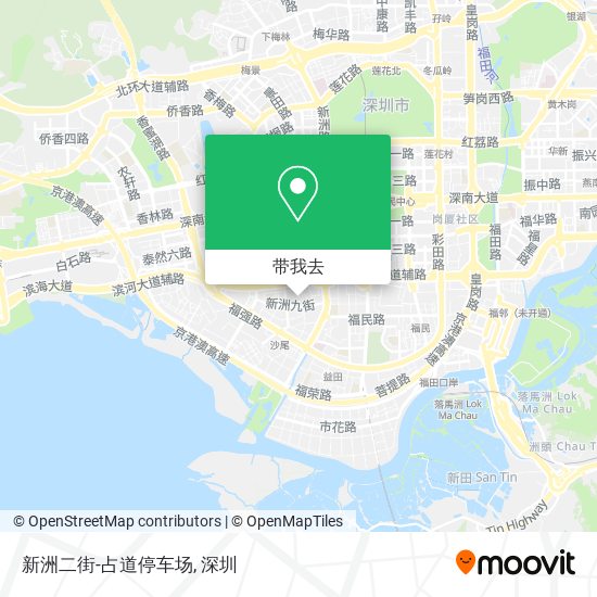新洲二街-占道停车场地图