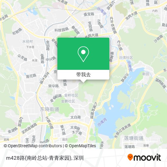 m428路(南岭总站-青青家园)地图