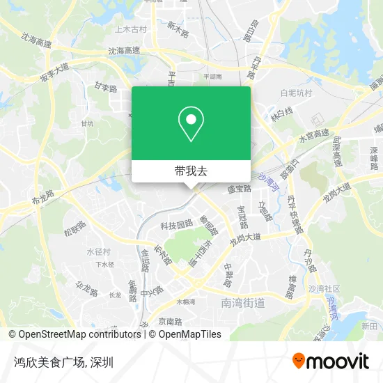 鸿欣美食广场地图