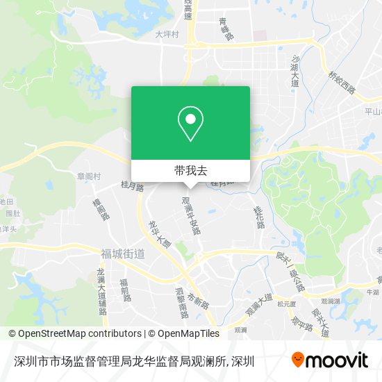 深圳市市场监督管理局龙华监督局观澜所地图