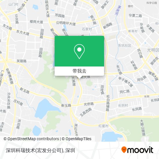 深圳科瑞技术(宏发分公司)地图