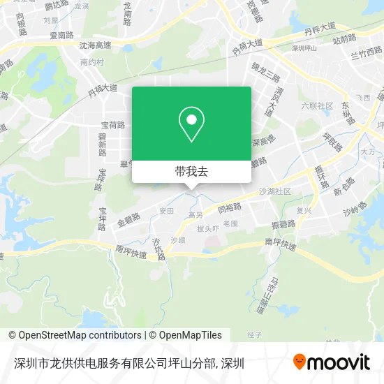 深圳市龙供供电服务有限公司坪山分部地图