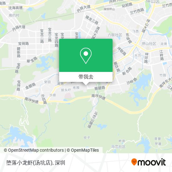 堕落小龙虾(汤坑店)地图