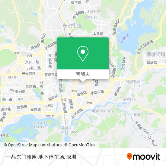 一品东门雅园-地下停车场地图