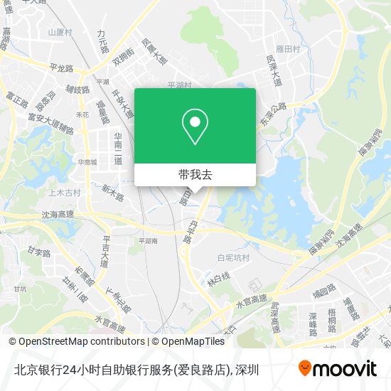 北京银行24小时自助银行服务(爱良路店)地图
