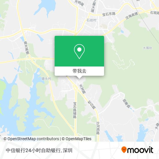 中信银行24小时自助银行地图