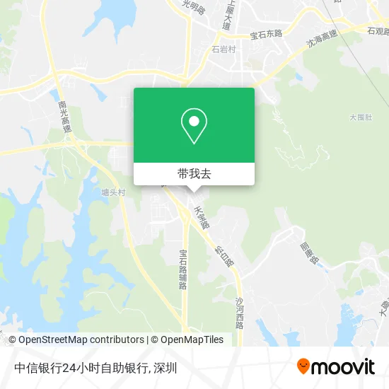 中信银行24小时自助银行地图