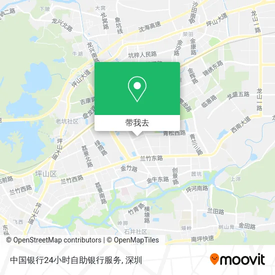 中国银行24小时自助银行服务地图