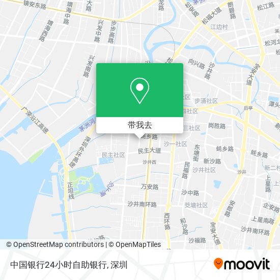 中国银行24小时自助银行地图