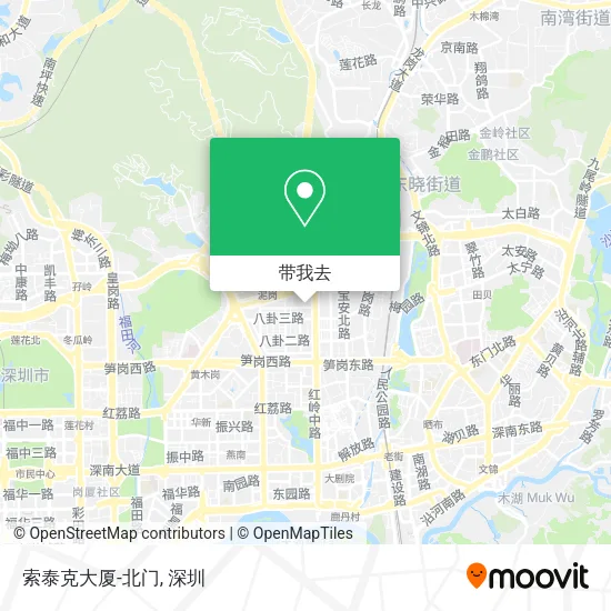 索泰克大厦-北门地图