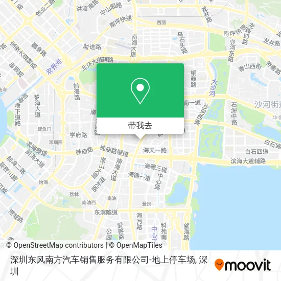 深圳东风南方汽车销售服务有限公司-地上停车场地图