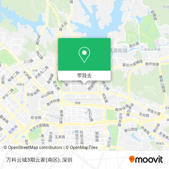 万科云城3期云家(南区)地图
