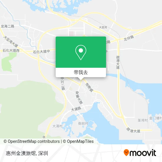 惠州金澳旅馆地图