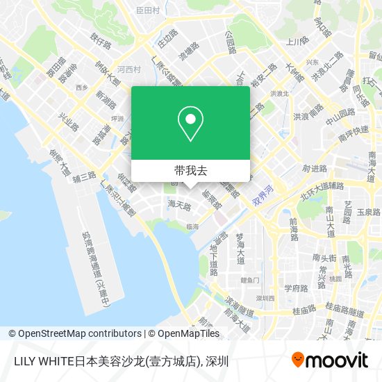 LILY WHITE日本美容沙龙(壹方城店)地图