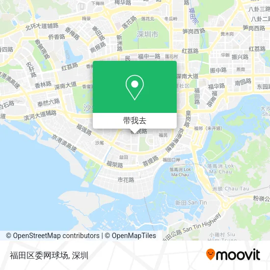 福田区委网球场地图