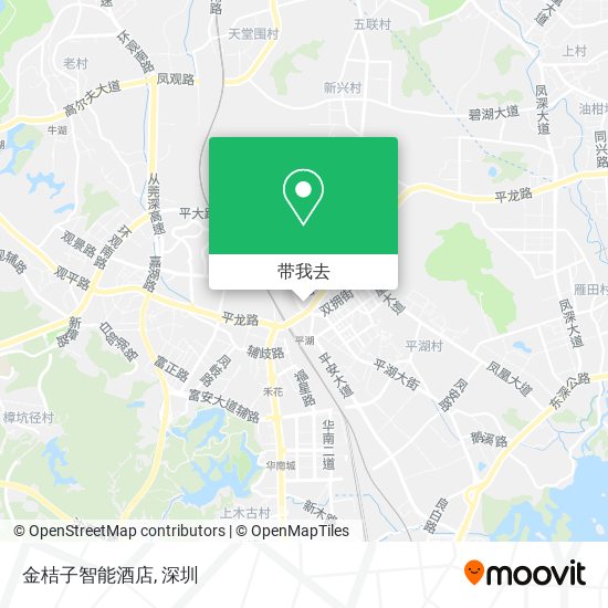 金桔子智能酒店地图