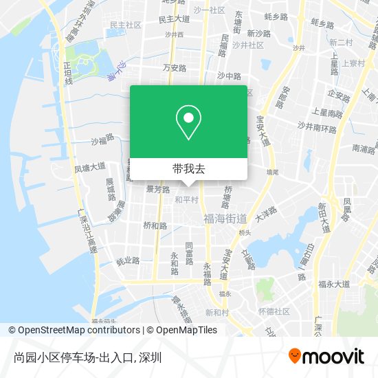 尚园小区停车场-出入口地图