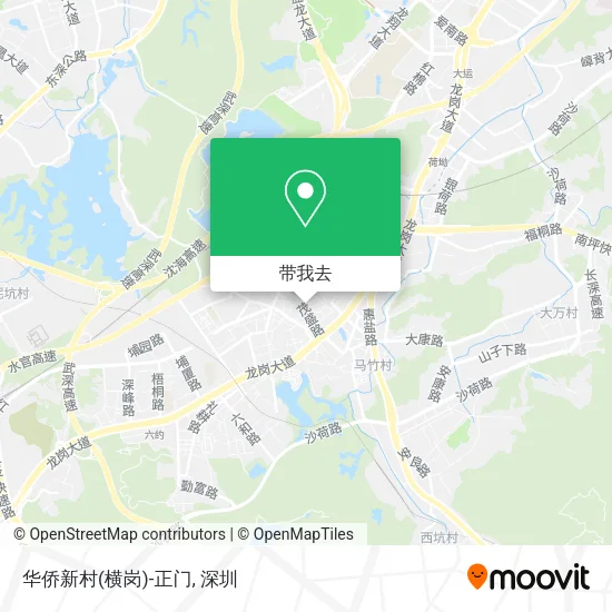 华侨新村(横岗)-正门地图